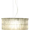 ABELONE Taklampa 47cm Krom/Klar