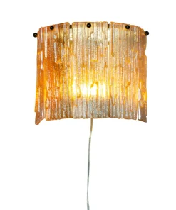 ABELONE Vägglampa 25cm Svart/Amber