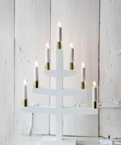 ACCESSORIZE Ljusmanschett 7-pack Mässinghylsa