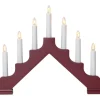 ADA Ljusstake 7L 37,5cm Röd