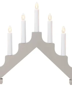 ADA Träljusstake 37,5cm Elefantgrå