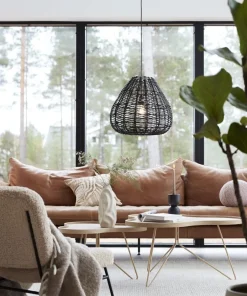 ADELLE Takpendel 43cm Svart Rotting
