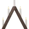ALBO Ljusstake 5L 41cm Brunbetsad