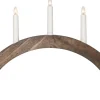 ALBO Träljusstake 5L 33cm Båge Brun