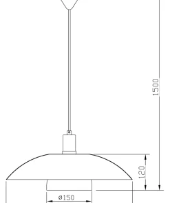 ALFA Taklampa 42cm Vit