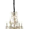 ALLINGTON Kristallkrona 6+3-Arm 60cm Antiksilver