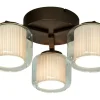 AMSTERDAM Plafond 46cm Brun/Vit