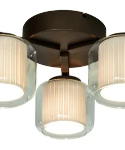 AMSTERDAM Plafond 46cm Brun/Vit