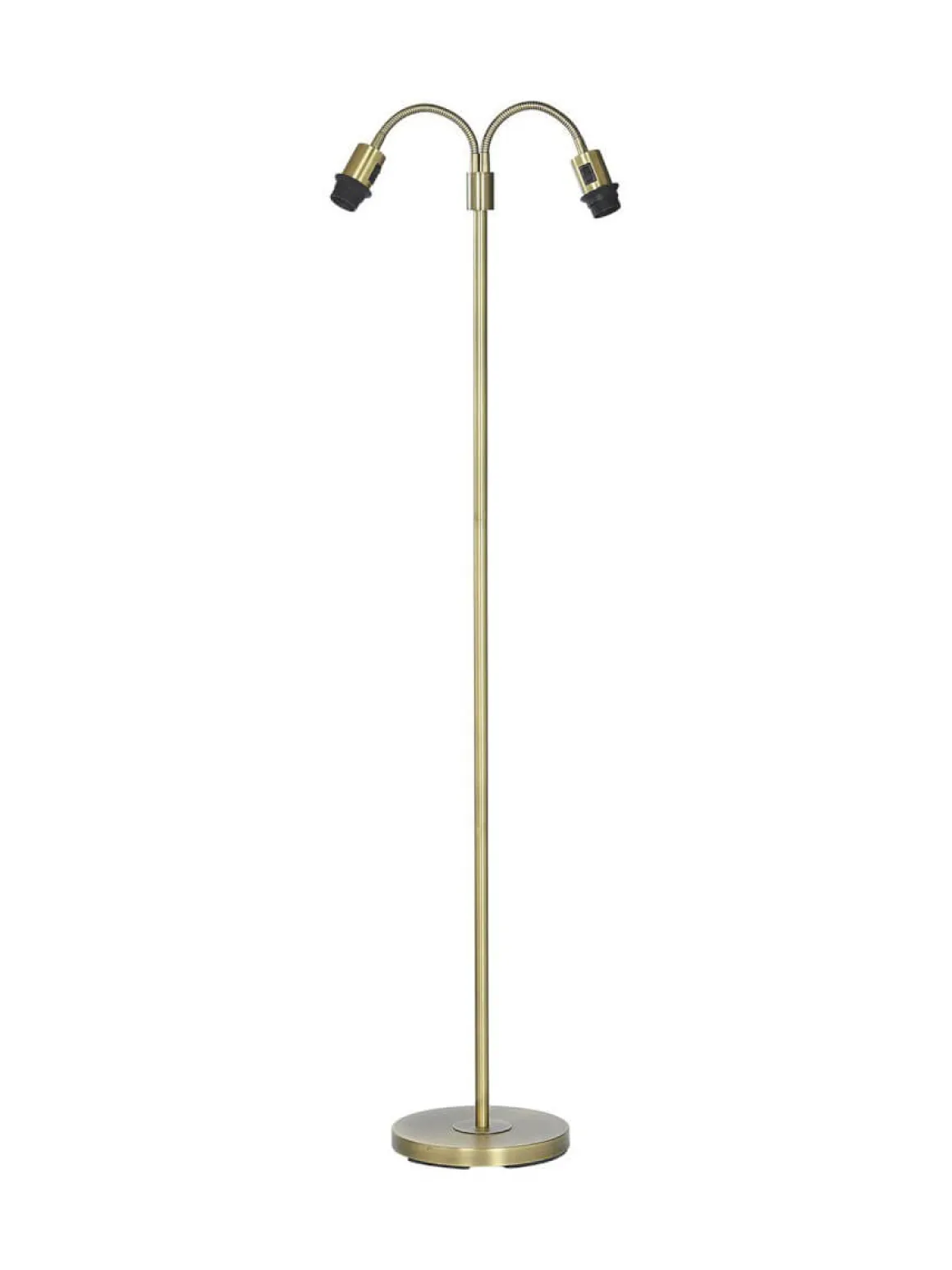 AMY Golvlampa Flex 2-Arm 150cm Antikmässing