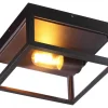 ARENDAL Plafond Ute 25cm Svart IP44