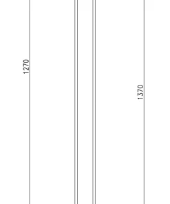 ARTIC Golvlampa LED Dubbel 137cm Matt Mässing