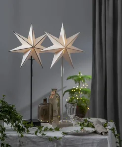 ASTRO Stjärna på fot 74cm Svart
