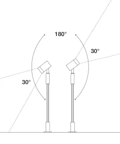 ASTRO Trädgårdsspot 31-44cm 12V Mörkgrå IP44