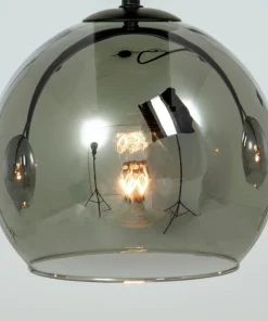 ATOM Taklampa 5:a Rak 114cm Svart/Rökgrå