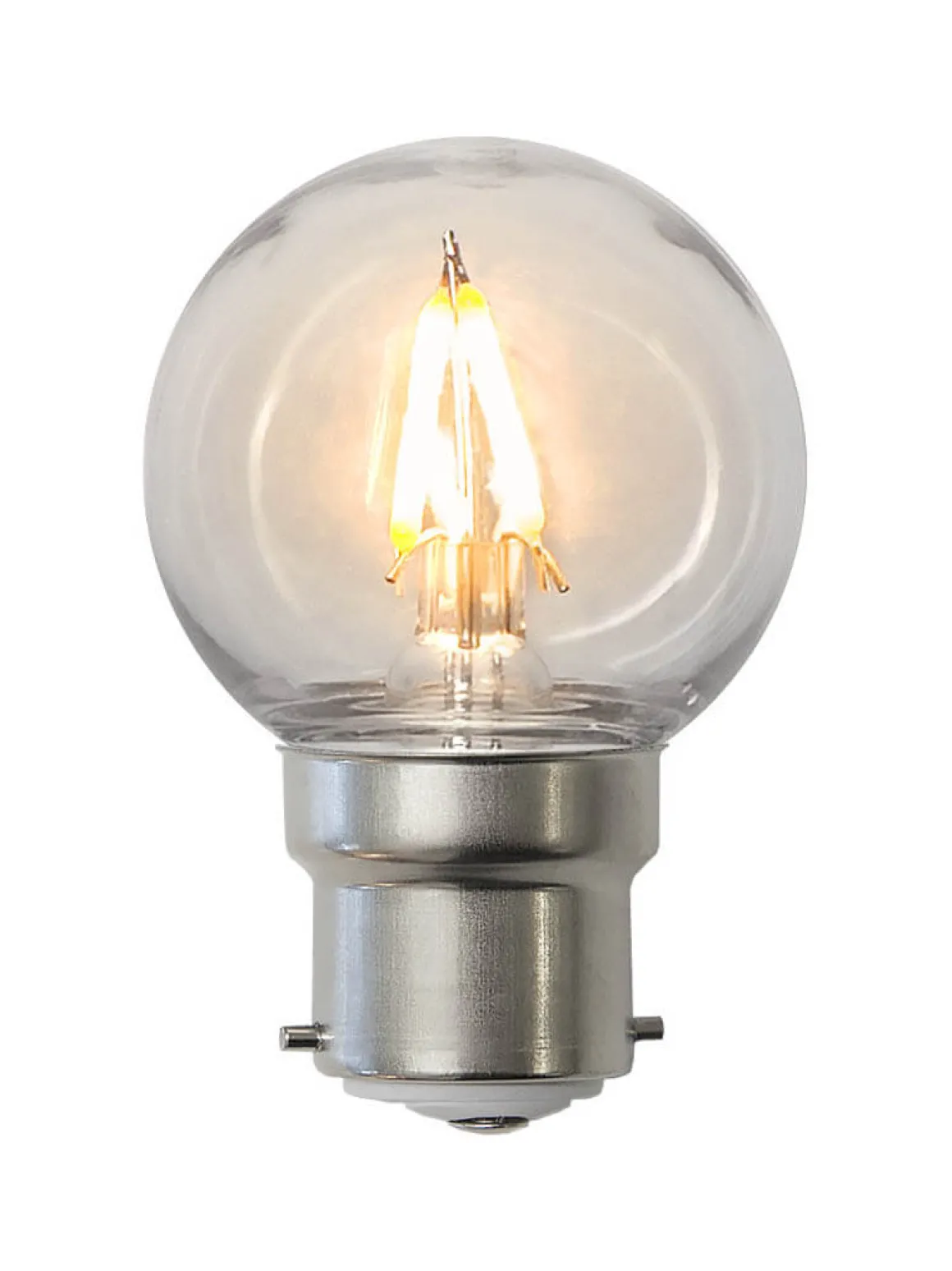 B22 Klot PC Cover 1W 2200K 70lm LED-Lampa