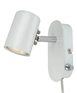 BALDER Vägglampa 14,5cm Vit/Krom