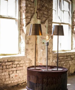 BASE Lampfot 45cm Beaten Guld