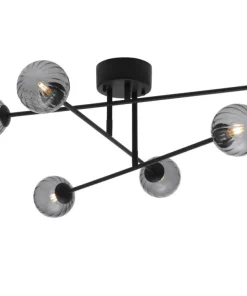 BATON-RIB Plafond 74cm Svart/Rökfärgad