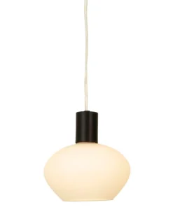 BELL Fönsterlampa 16cm Svart/Opalvit