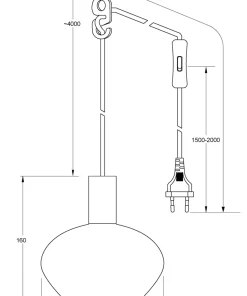 BELL Fönsterlampa 16cm Svart/Opalvit