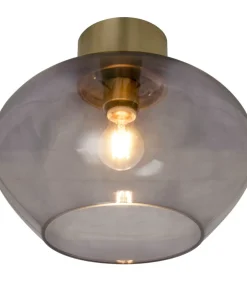 BELL Plafond Stor 35cm Matt Mässing/Rök