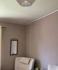 BELL Plafond Stor 35cm Matt Mässing/Rök