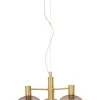 BELL Taklampa 4:a 47cm Matt Mässing/Rök