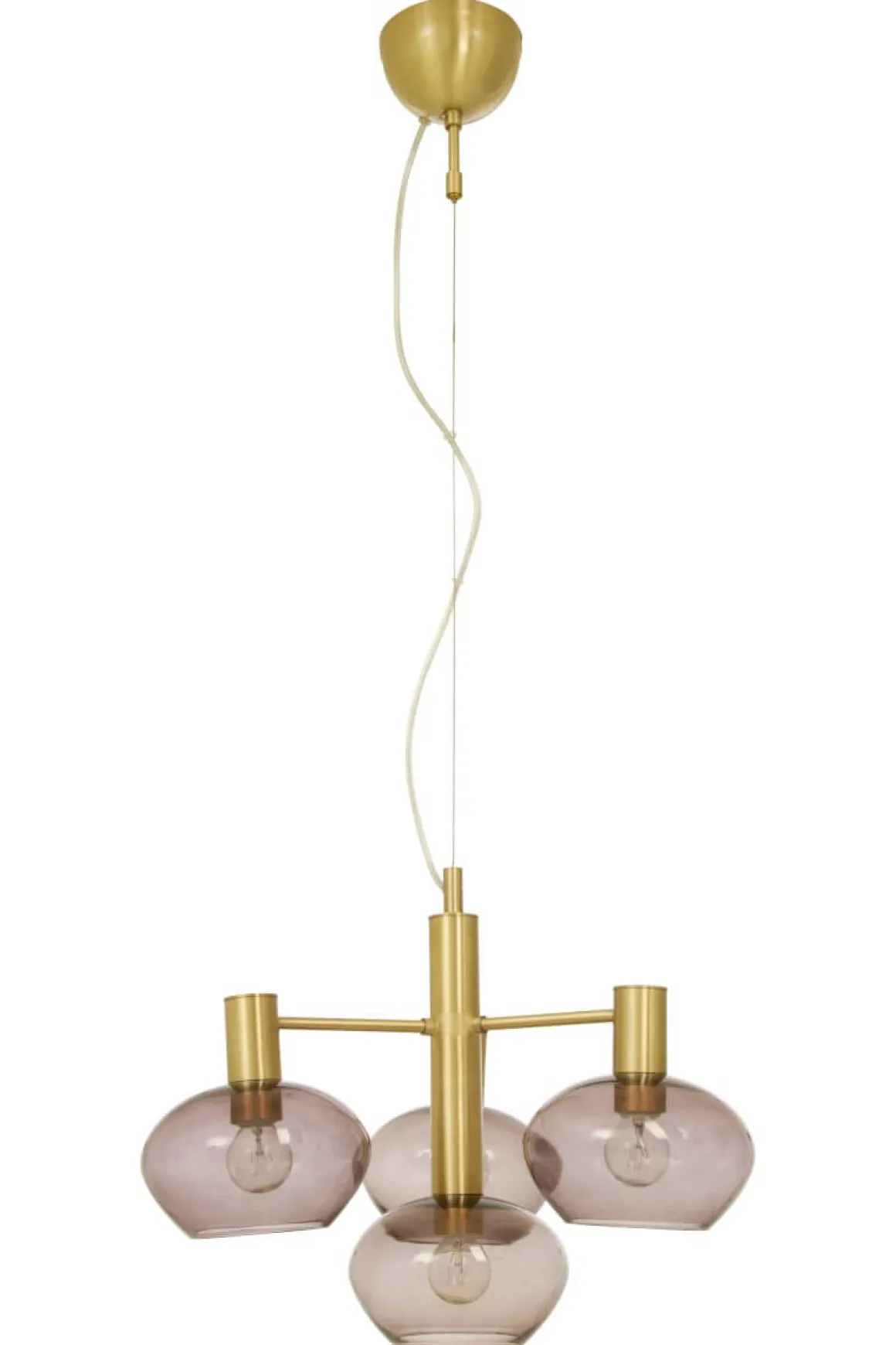 BELL Taklampa 4:a 47cm Matt Mässing/Rök