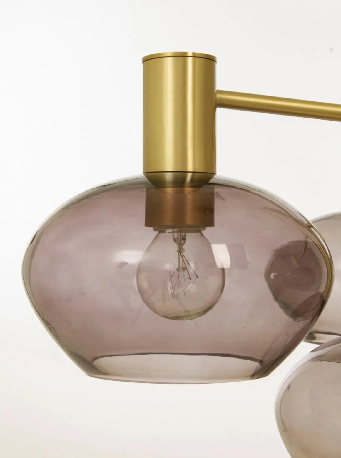 BELL Taklampa 4:a 47cm Matt Mässing/Rök