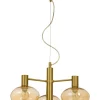 BELL Taklampa 4:a 47cm Matt Mässing/Amber