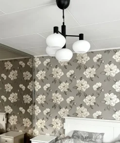 BELL Taklampa 4:a 47cm Svart/Opalvit