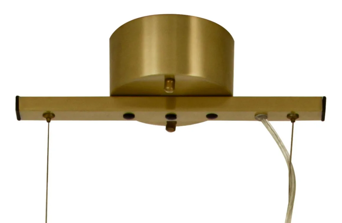 BELL Taklampa 3:a Rak 70cm Matt Mässing/Rök