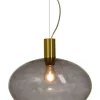 BELL Taklampa 35cm Matt Mässing/Rök