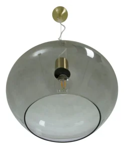 BELL Taklampa 35cm Matt Mässing/Rök