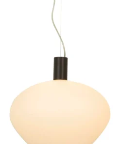 BELL Taklampa 35cm Svart/Opalvit
