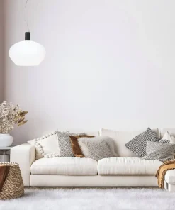 BELL Taklampa 35cm Svart/Opalvit