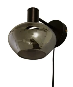 BELL Vägglampa 20cm Svart/Rökgrå