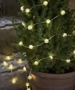 BERRY Ljusslinga Batteri 5m 50LED Varmvit/Transparent