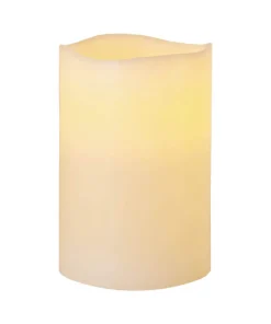 BIG LED-Blockljus 15cm Elfenben