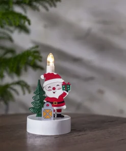BILLY Ljusstake Tomte 14cm Flerfärgad