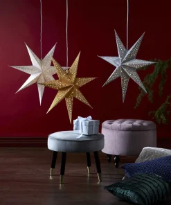 BLINKA Pappersstjärna 62cm Silver