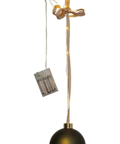 BLISS Glaskula Batteri 11cm 16LED Grön