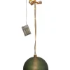 BLISS Glaskula Batteri 21cm 20LED Grön