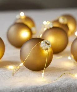 BLISS Ljusslinga Batteri 1,6m 22LED Varmvit/Guld