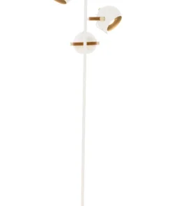BOW Golvlampa 3L 152cm Vit/Brun/Silver
