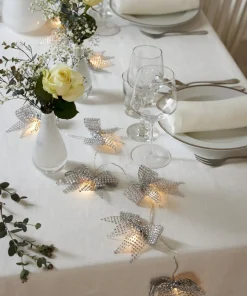BOWIE Ljusslinga Batteri 2,25m 10LED Varmvit/Silver