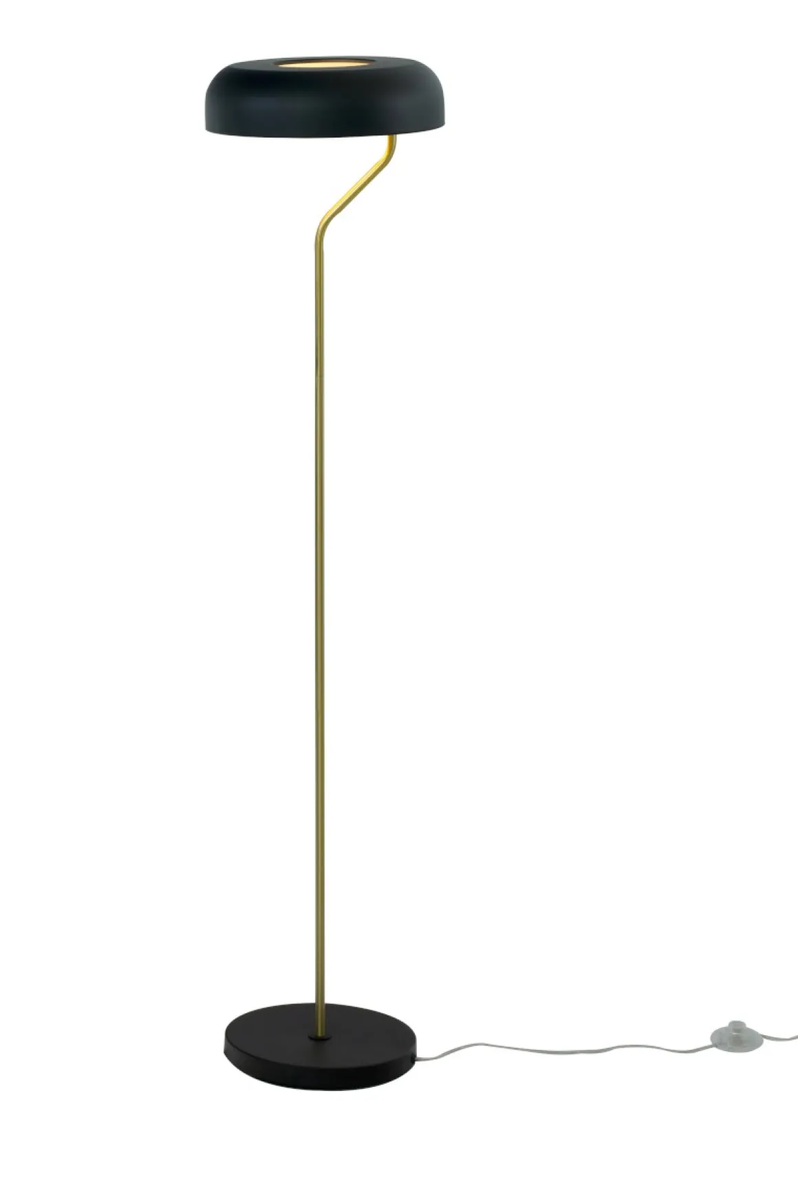 BREMEN Golvlampa 130cm Svart/Matt Mässing
