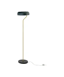 BREMEN Golvlampa 130cm Svart/Matt Mässing