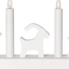 BRUSE Ljusstake 17,5cm LED Vit