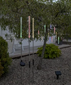 BUBBLY LIGHT-CHAIN Solcells-ljusslinga 180cm 10LED Flerfärgad/Klar